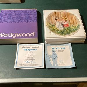 Wedgewood, be my friend collector plate from my memories Coll by Mary Vickers.